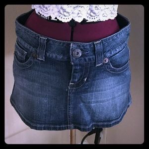 Guess blue jean skirt